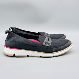 Cole Haan Shoes Women 6.5 Black Knit Stitchlite Zerogrand Sneaker Casual Slip On